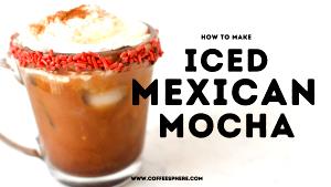 1 Serving Iced Mexican Mocha Non-Fat Milk 12Oz