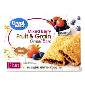 1 Serving Cereal Bar - Fruit And Grain - Mixed Berry