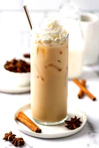 1 Serving Chai Tea Latte, Small - Soy Milk W/ Whip