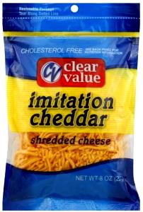 1 Serving Cheddar, Imitation, Shredded