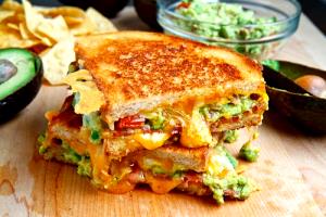 1 Serving Cheese For Large Turkey Bacon Guacamole