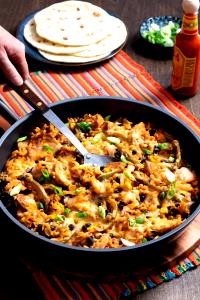 1 serving Cheesy Chicken Skillet