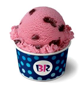 1 Serving Cherries Jubilee Ice Cream - 4 Oz Scoop