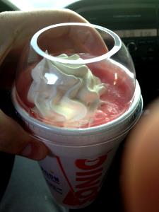 1 Serving Cherry Creamslush Treat - Regular