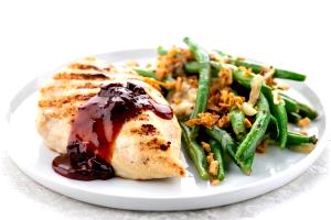 1 serving Cherry Glazed Grilled Chicken