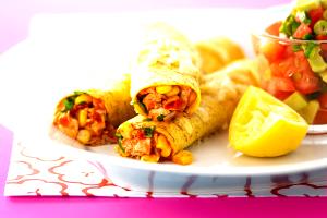 1 Serving Chicken And Corn Enchiladas