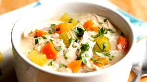 1 Serving Chicken And Rice Soup Bowl