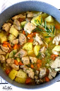 1 Serving Chicken And Vegetable Stew - Medium