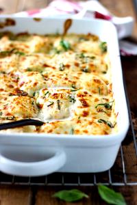 1 Serving Chicken Artichoke And Spinach Ravioli Lasagna