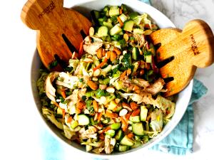 1 Serving Chicken Chopped Salad With Our Signature Ginger Dressing Add