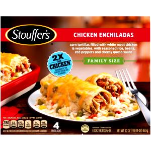 1 Serving Chicken Enchilada Meal, Frozen