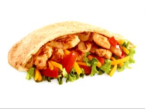 1 Serving Chicken Fajita Pita Made With Whole Grain - No Salsa