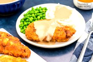 1 serving Chicken Fried Chicken (Right Size Plate)