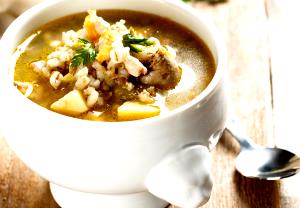 1 Serving Chicken Mushroom Barley Soup