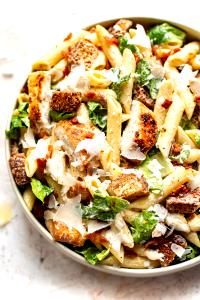 1 Serving Chicken & Pasta Caesar W/ Crispy Chicken