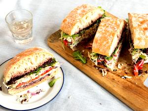 1 Serving Chicken Sandwich - Special Request Less Goat Cheese