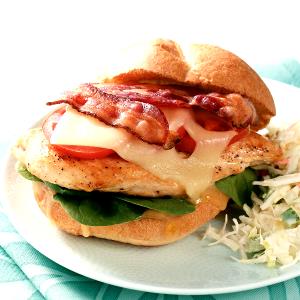 1 Serving Chicken Sandwich With Bacon