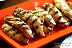 1 Serving Chicken Strips, Grilled Four