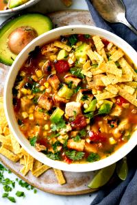 1 Serving Chicken Tortilla Soup Without Charbroiled Chicken