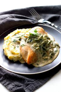 1 serving Chicken with Poblano Cream Sauce