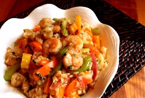 1 Serving Chili Rice Bowl With Shrimp
