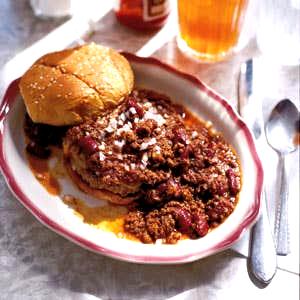 1 Serving Chili Size Hamburger