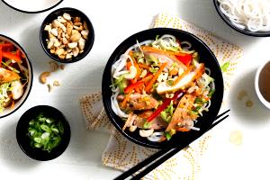 1 Serving Chinese Chicken Salad - Special Request Less Sesame Seeds And Less Rice Noodles