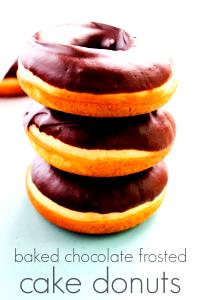 1 Serving Chocolate Iced-Chocolate Cake Donuts