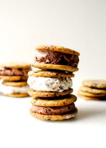 1 Serving Chocolate Chip Cookie Ice Cream Sandwiches