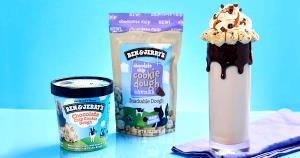 1 Serving Chocolate Chip Cookie Dough Bits N Pieces Milkshake, Large