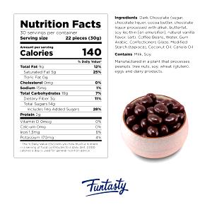 1 Serving Chocolate Covered Espresso Beans