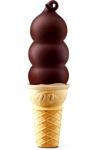 1 Serving Chocolate Dipped Vanilla Soft Serve - Large Size
