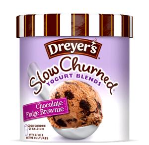 1 Serving Chocolate Fudge Brownie Ice Cream - Slow Churned, Yogurt Blends