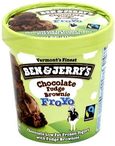 1 Serving Chocolate Fudge Brownie Frozen Yogurt