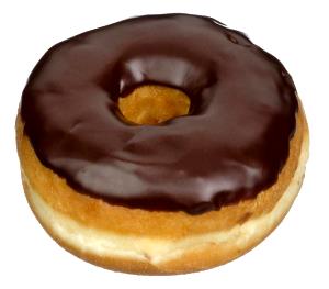 1 Serving Chocolate Raised -Yeast Donuts
