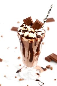 1 Serving Chocolate Shake With Vanilla İce Cream - Large