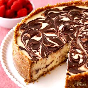 1 Serving Chocolate Swirl Cheesecake