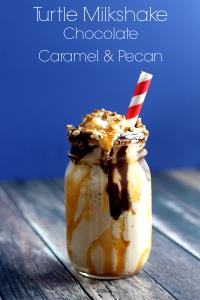 1 Serving Chocolate With Chocolate Turtle Bark Milk Shake, Regular