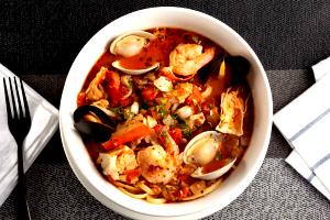 1 Serving Cioppino Pasta (Full Order) - Special Request Less Oil