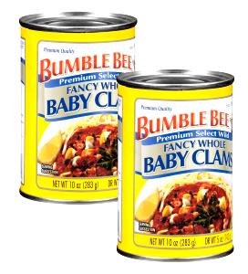 1 Serving Clams, Fancy Baby