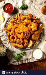 1 serving Classic Fried Seafood Platter