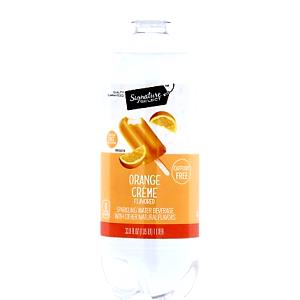 1 Serving Clear Orange Creme Sparkling Water Beverage Sugar Free