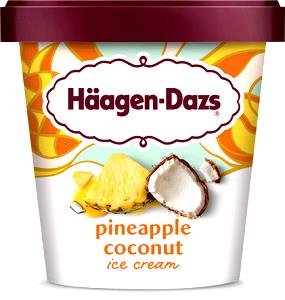 1 Serving Coconut Pineapple Premium Ice Cream