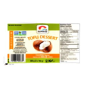 1 Serving Coconut Tofu Dessert