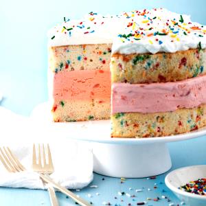 1 Serving Confetti Cake Ice Cream