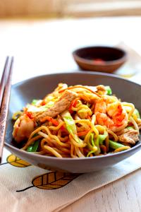 1 serving cooked Sing Chow Men