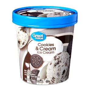 1 Serving Cookies & Cream Ice Cream Cup