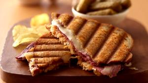 1 Serving Corned Beef Reuben Panini