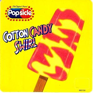 1 Serving Cotton Candy Swirl Ice Pop