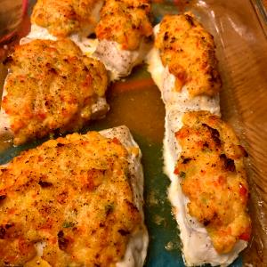 1 serving Crab Crusted Swordfish